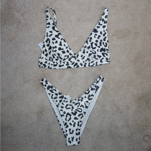 Aerie Leopard Bikini set NWT - Picture 1 of 8